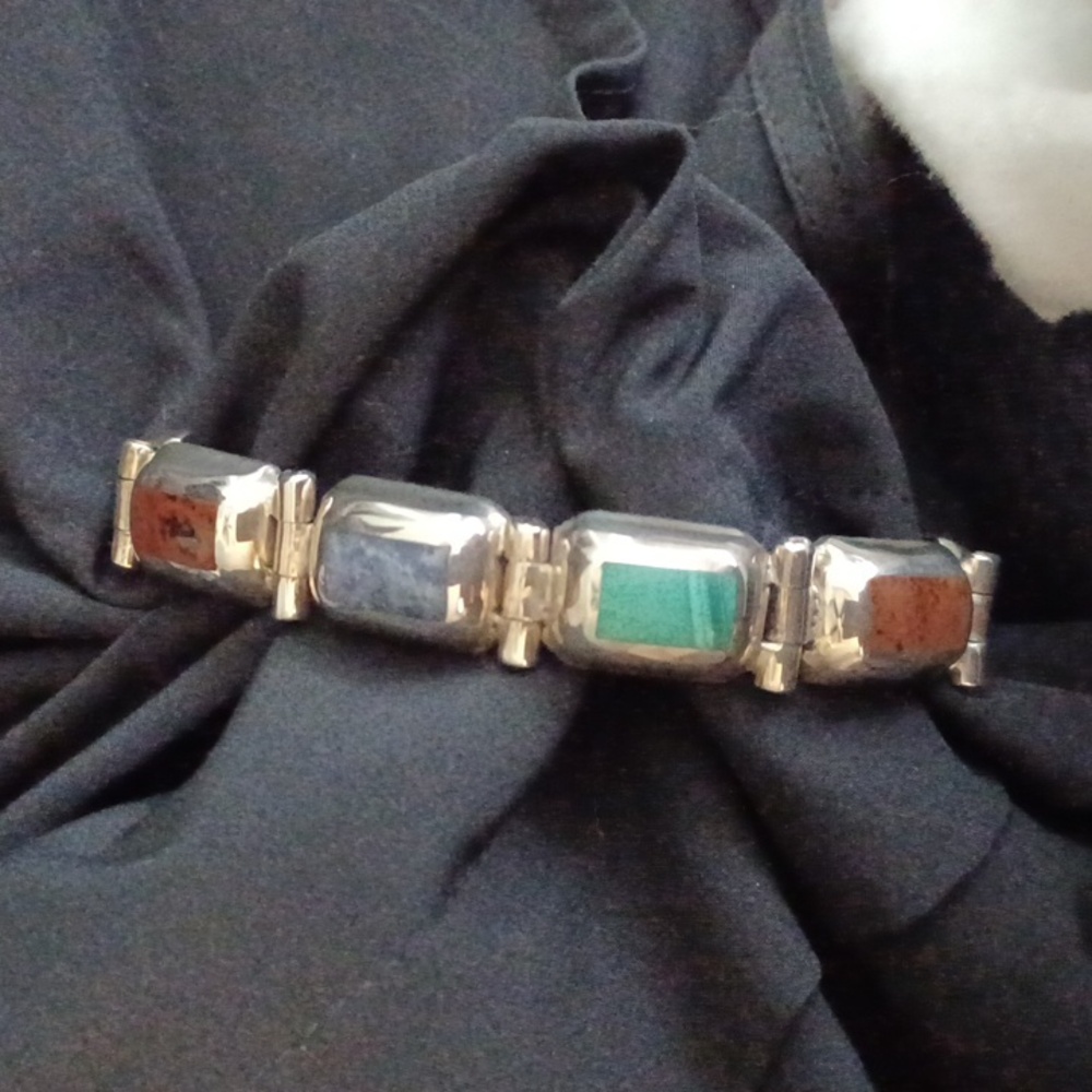 Sterling Multi Stone Bracelet